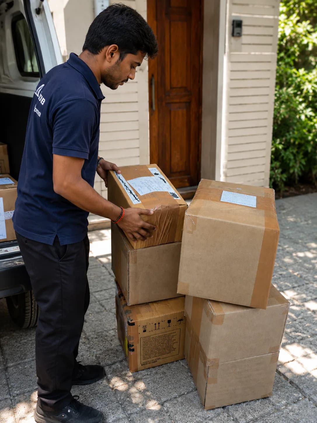 Courier handling Sidamhk deliveries for dispatch