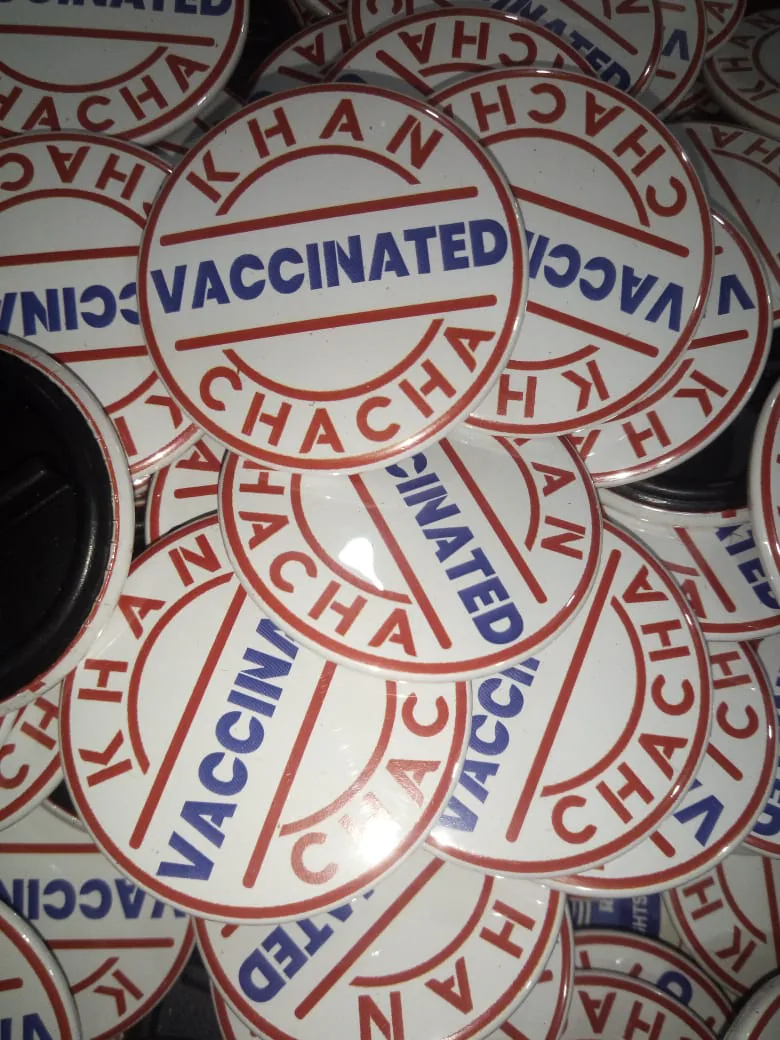 Custom button badges manufactured by Sidamhk