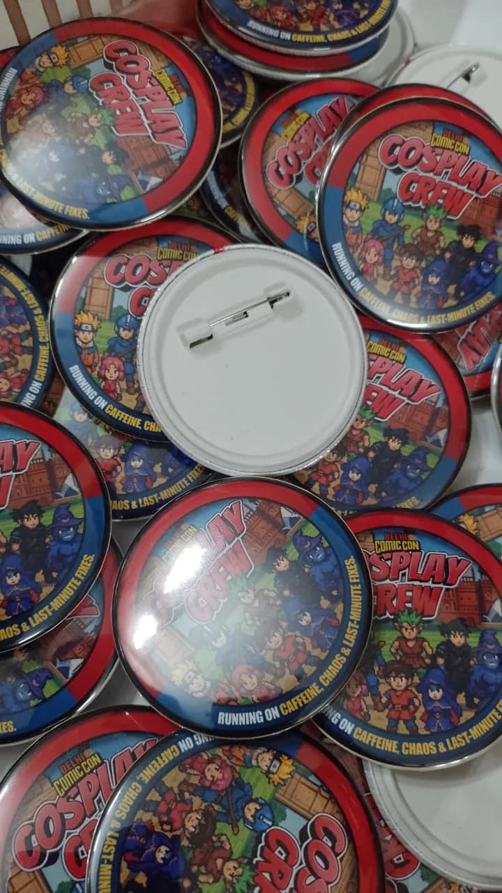Custom button badges manufactured by Sidamhk